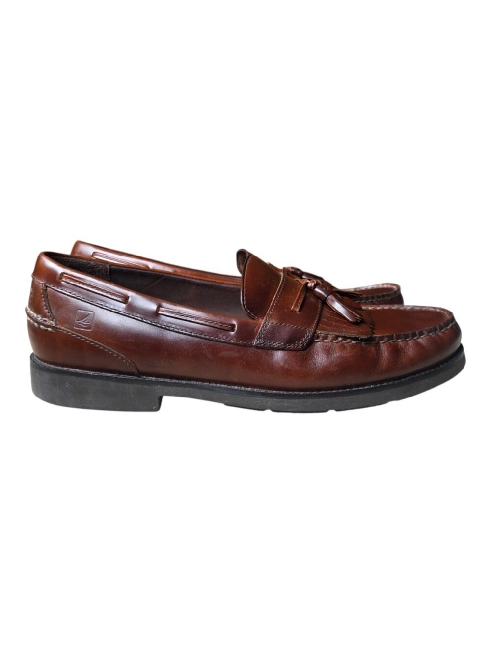 Sperry Top-Sider Tremont Men's Brown Leather Kiltie Tassel Loafers Size 13